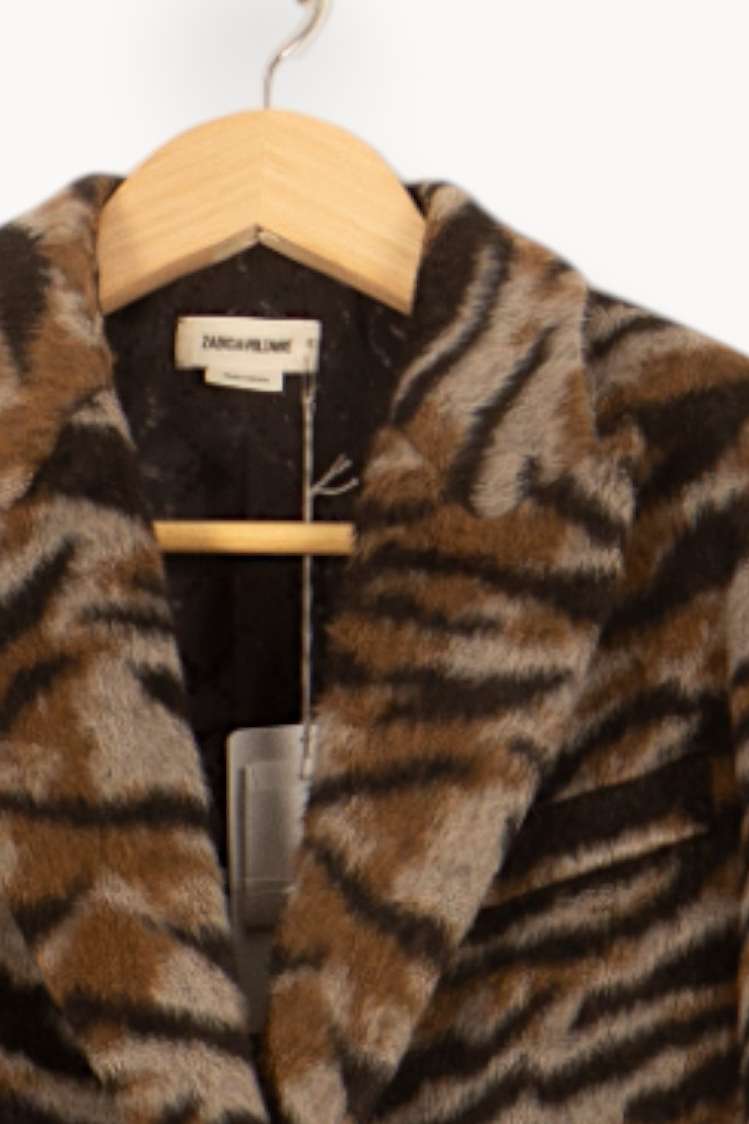 Blazer Marron et Noir - Taille XS/34 de la marque Zadig&Voltaire | PARAD61403 - Vendu par Paradigme - Image 3