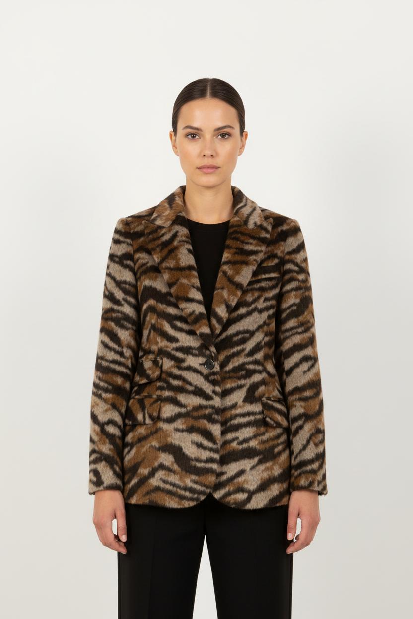 Blazer Marron et Noir - Taille XS/34