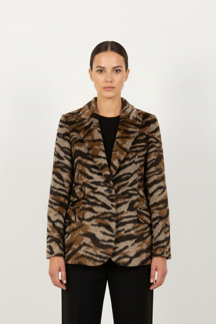 Blazer Marron et Noir - Taille XS/34
