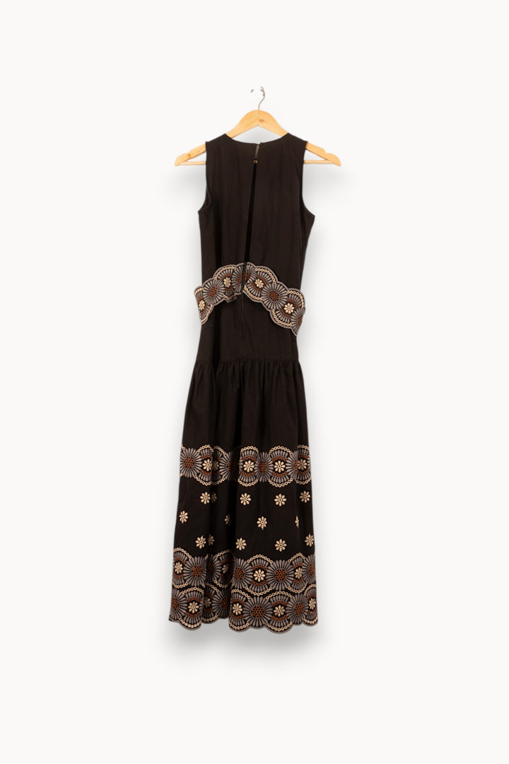 Robe Longue Noire et Beige - Taille S/36 de la marque Vanessa Bruno | PARAD61408 - Vendu par Paradigme - Image 4