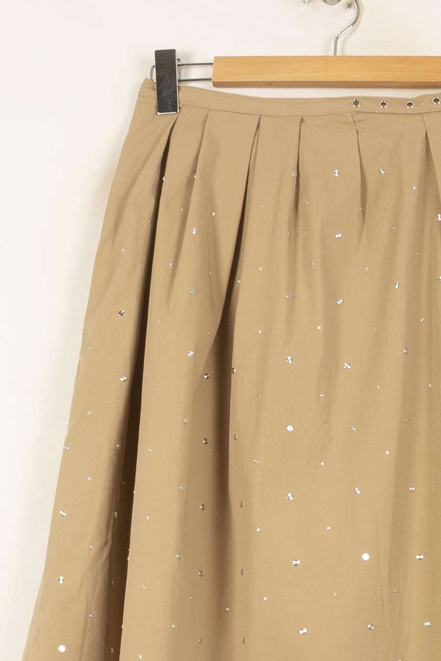 Jupe Évasée Beige - Taille S/36 de la marque Maje | PARAD61409 - Vendu par Paradigme - Image 3