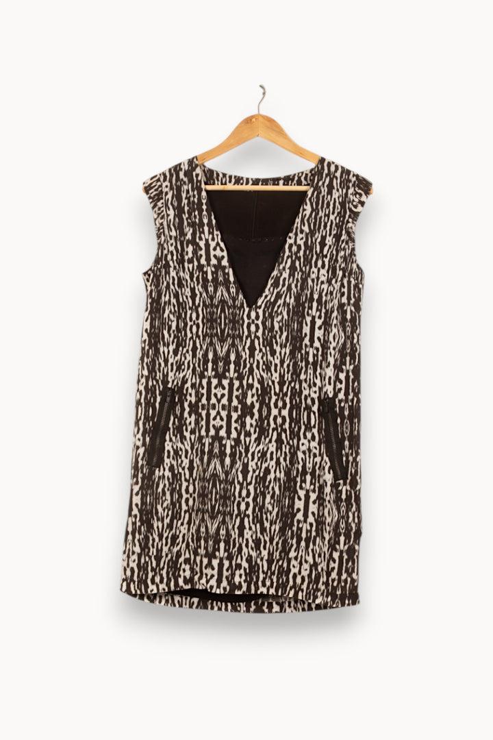 Robe Sans Manches Noire et Blanche - Taille S/36 de la marque IKKS | PARAD61419 - Vendu par Paradigme - Image 2