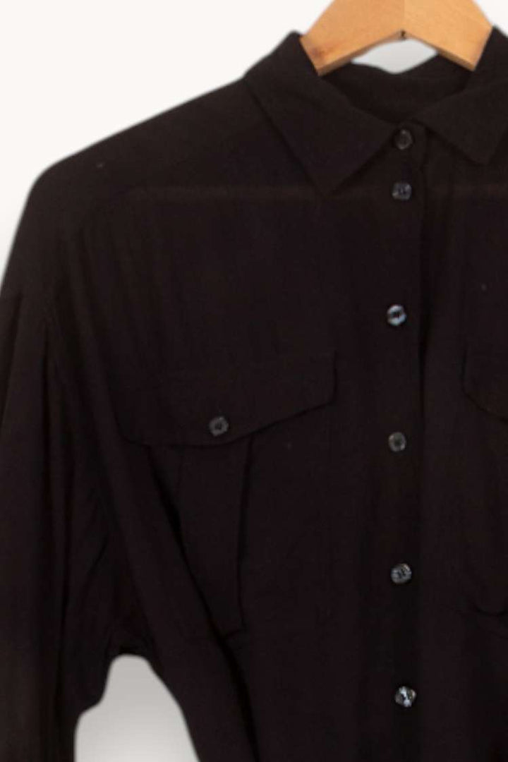 Robe Chemise Noire - Taille XS/34 de la marque Filippa K | PARAD61425 - Vendu par Paradigme - Image 3