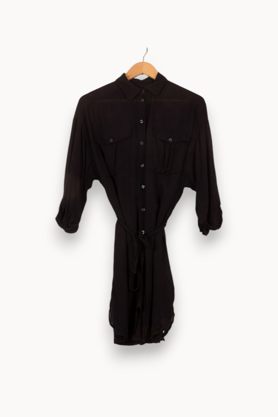 Robe Chemise Noire - Taille XS/34 de la marque Filippa K | PARAD61425 - Vendu par Paradigme - Image 2