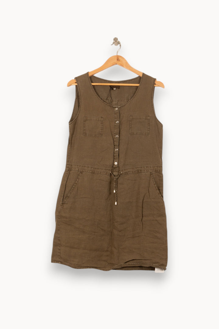 Robe Sans Manches Verte - Taille M/38 de la marque Sud express | PARAD61429 - Vendu par Paradigme - Image 2