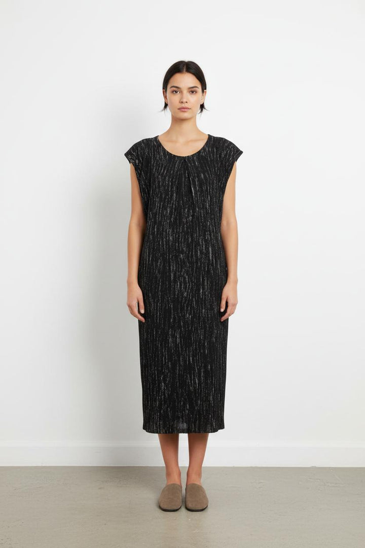Robe Midi Noire et Argentée - Taille M/38