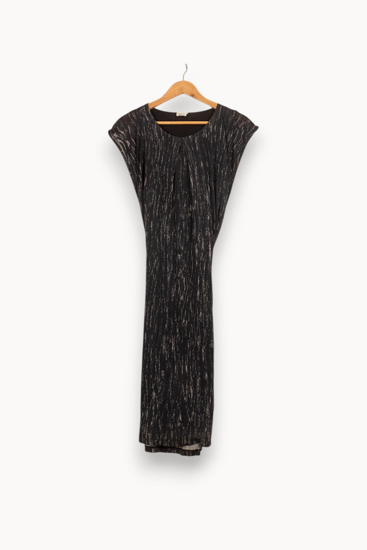 Robe Midi Noire et Argentée - Taille M/38 de la marque Filippa K | PARAD61431 - Vendu par Paradigme - Image 2