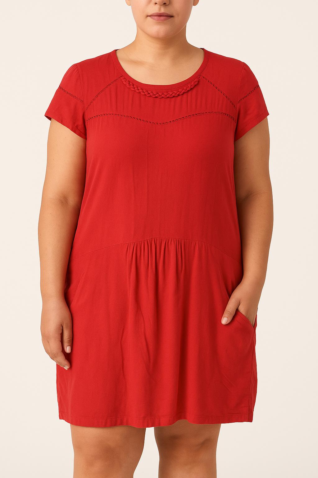 Robe Courte Rouge - Taille XL/42 de la marque Comptoir des Cotonniers | PARAD61441 - Vendu par Paradigme - Image 1