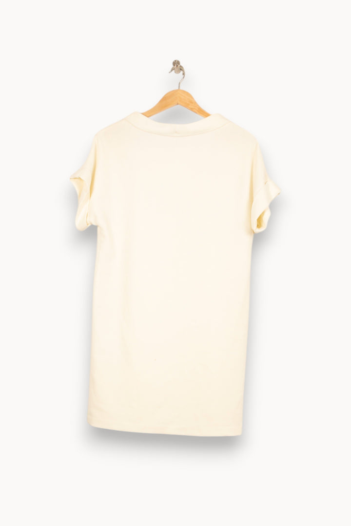 Robe T-shirt Blanche - Taille S/36