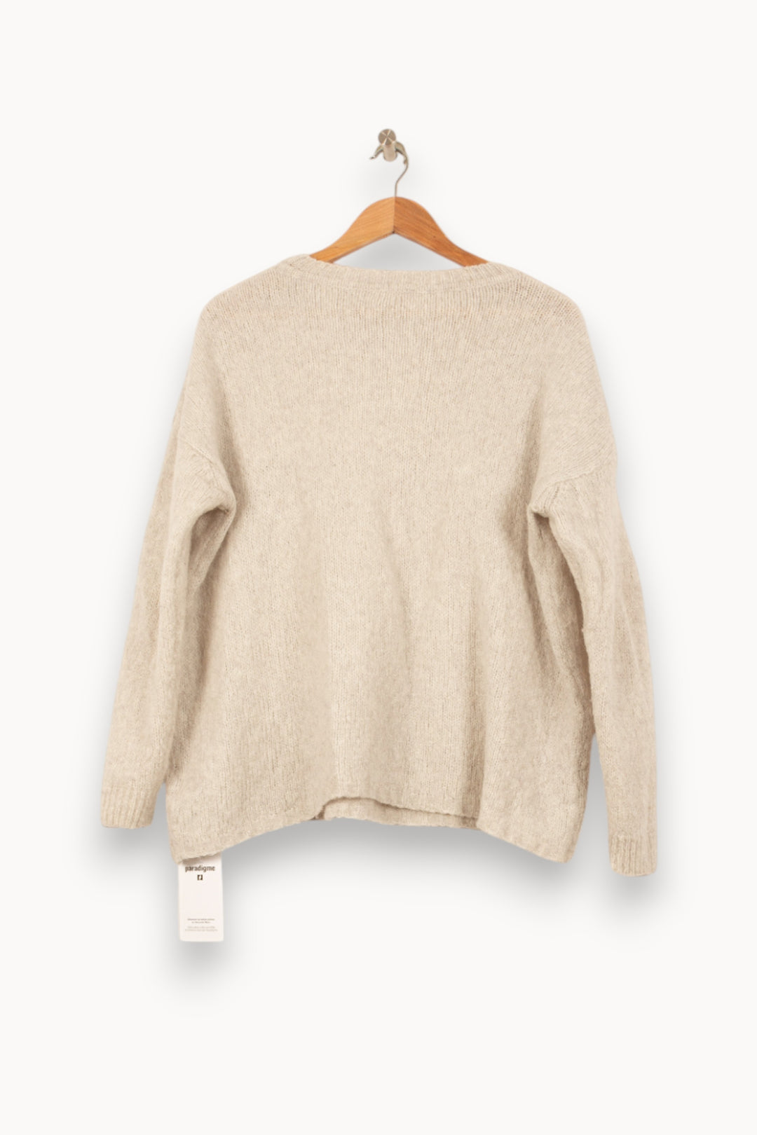 Pull Gris - Taille S/36 de la marque American Vintage | PARAD61457 - Vendu par Paradigme - Image 4