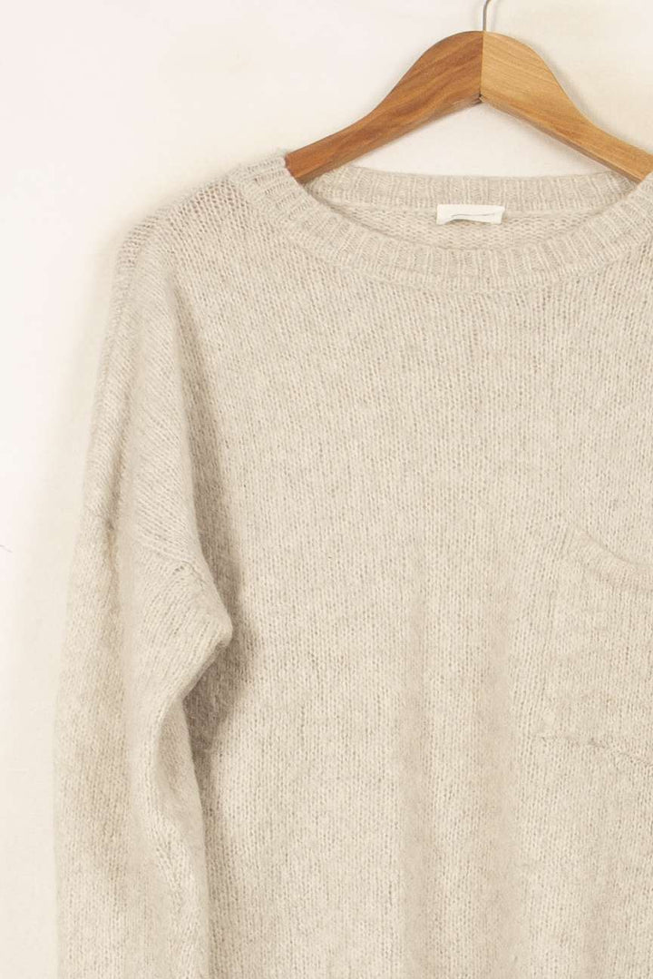 Pull Gris - Taille S/36 de la marque American Vintage | PARAD61457 - Vendu par Paradigme - Image 3