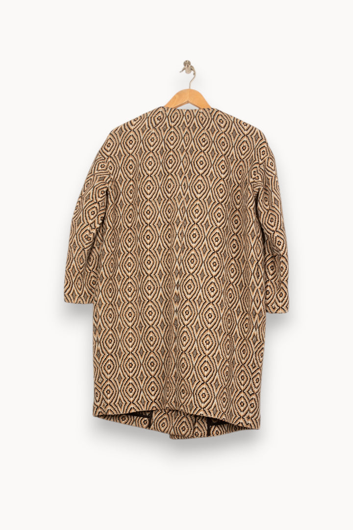 Manteau Beige et Noir - Taille S/36 de la marque Isabel Marant étoile | PARAD61459 - Vendu par Paradigme - Image 4