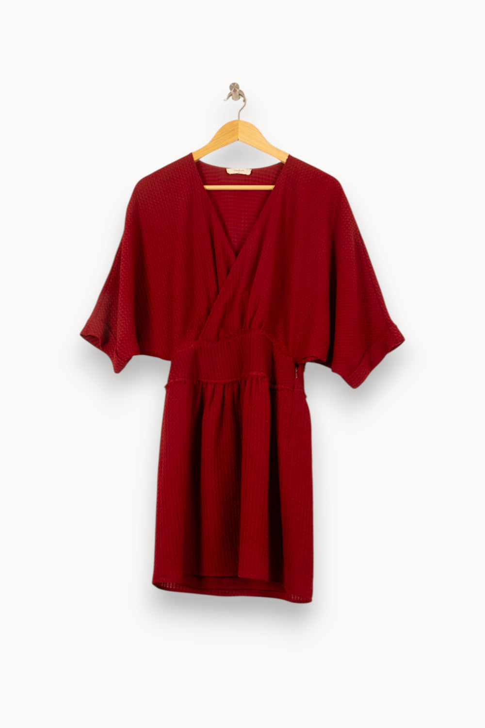 Robe Cache-Cœur Rouge - Taille XS/34 de la marque ba&sh | PARAD61462 - Vendu par Paradigme - Image 2