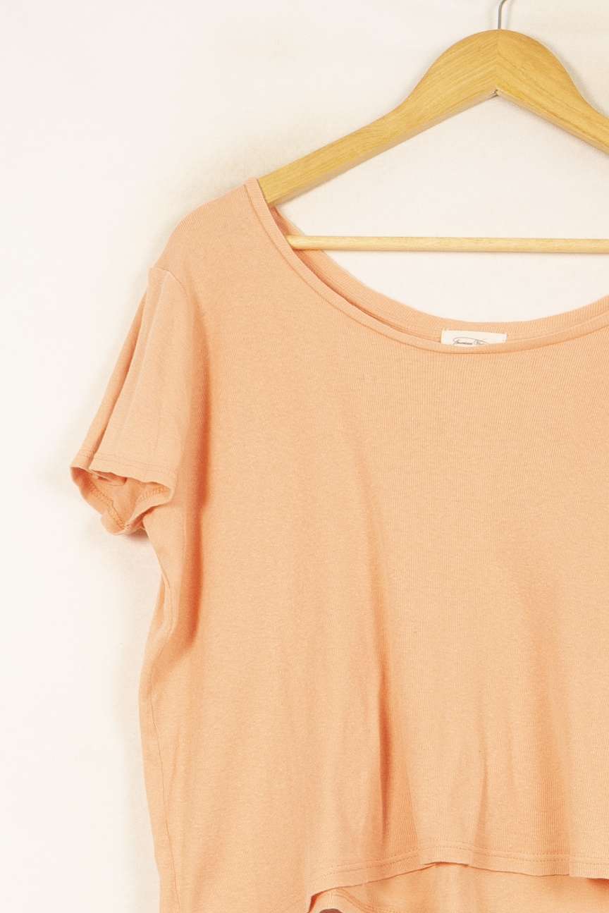 T-shirt Orange - Taille XS/34 de la marque American Vintage | PARAD61484 - Vendu par Paradigme - Image 3