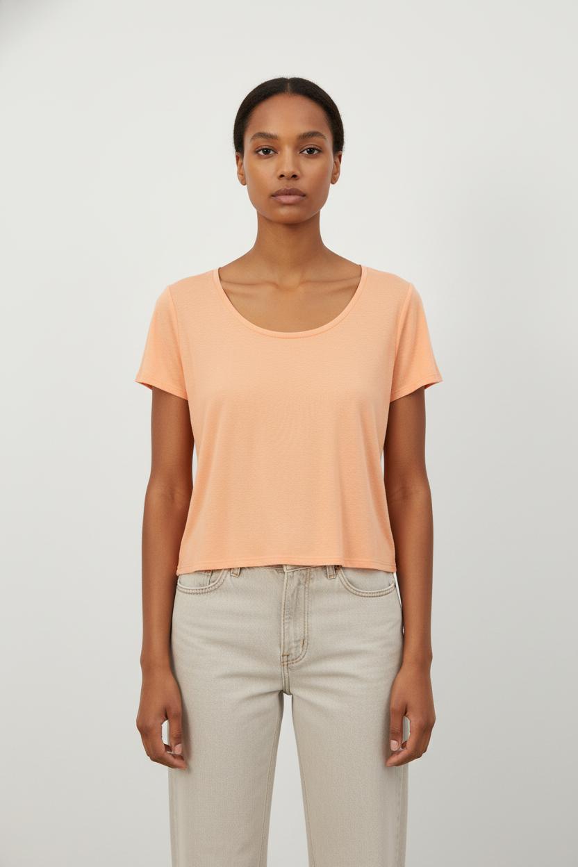 T-shirt Orange - Taille XS/34