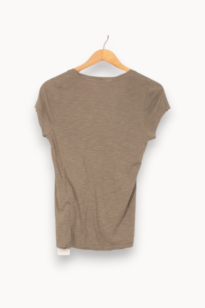 Tee-shirt Vert - Taille XS/34 de la marque American Vintage | PARAD61486 - Vendu par Paradigme - Image 4