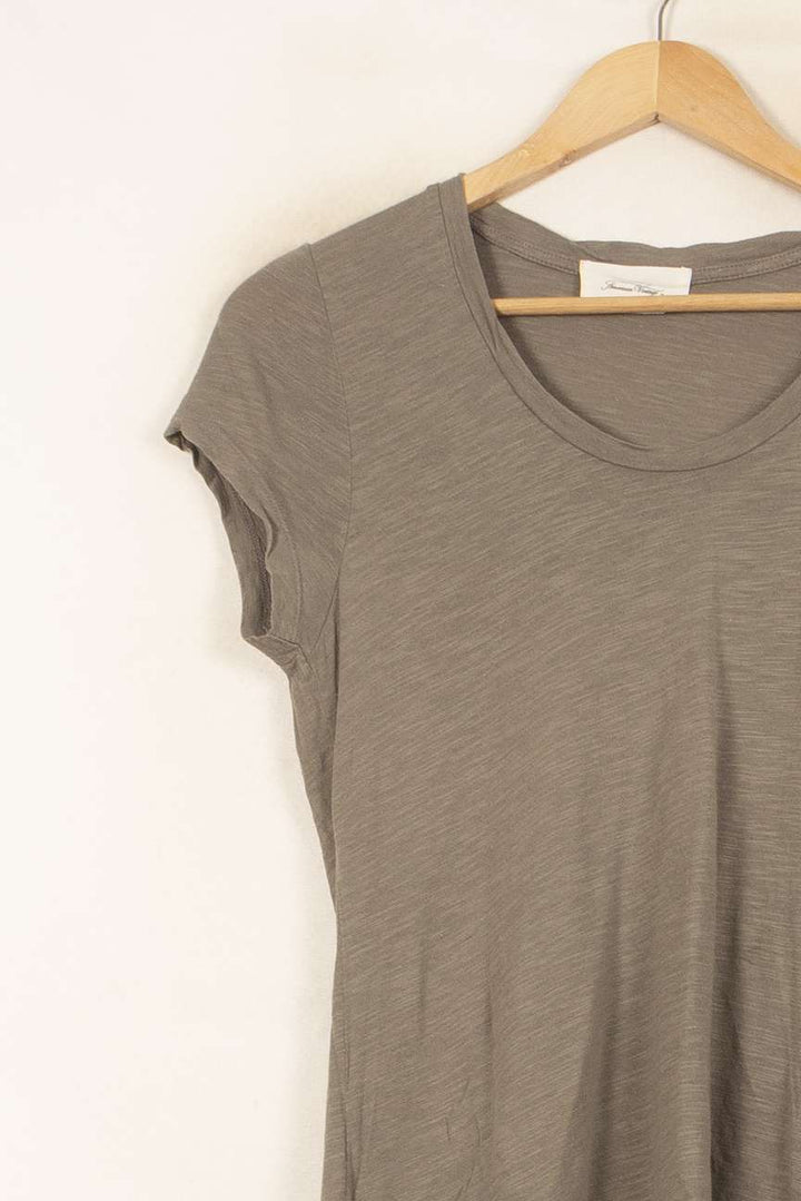Tee-shirt Vert - Taille XS/34 de la marque American Vintage | PARAD61486 - Vendu par Paradigme - Image 3