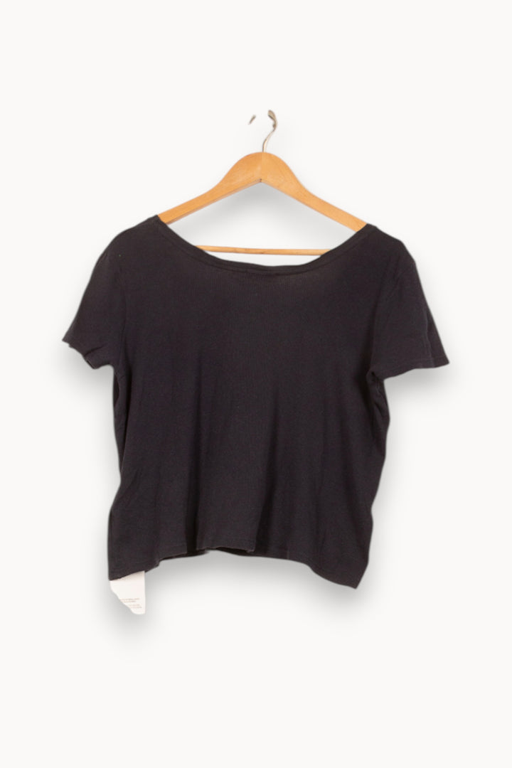 T-shirt Noir - Taille XS/34 de la marque American Vintage | PARAD61490 - Vendu par Paradigme - Image 4