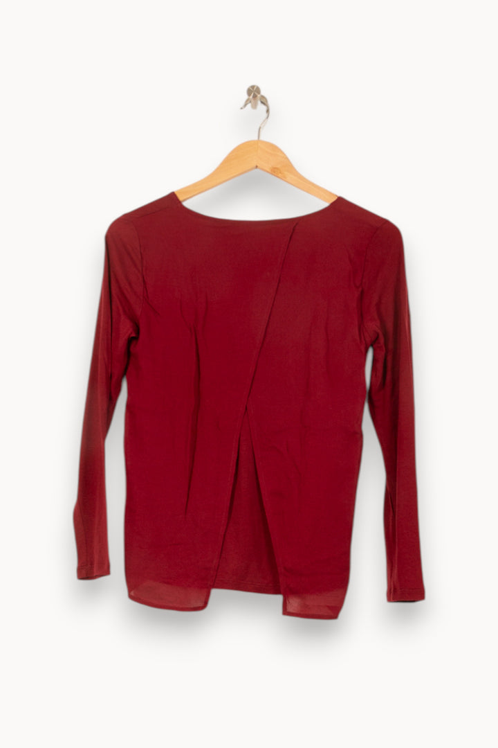Blouse Bordeaux - Taille XS/34 de la marque Comptoir des Cotonniers | PARAD61508 - Vendu par Paradigme - Image 4