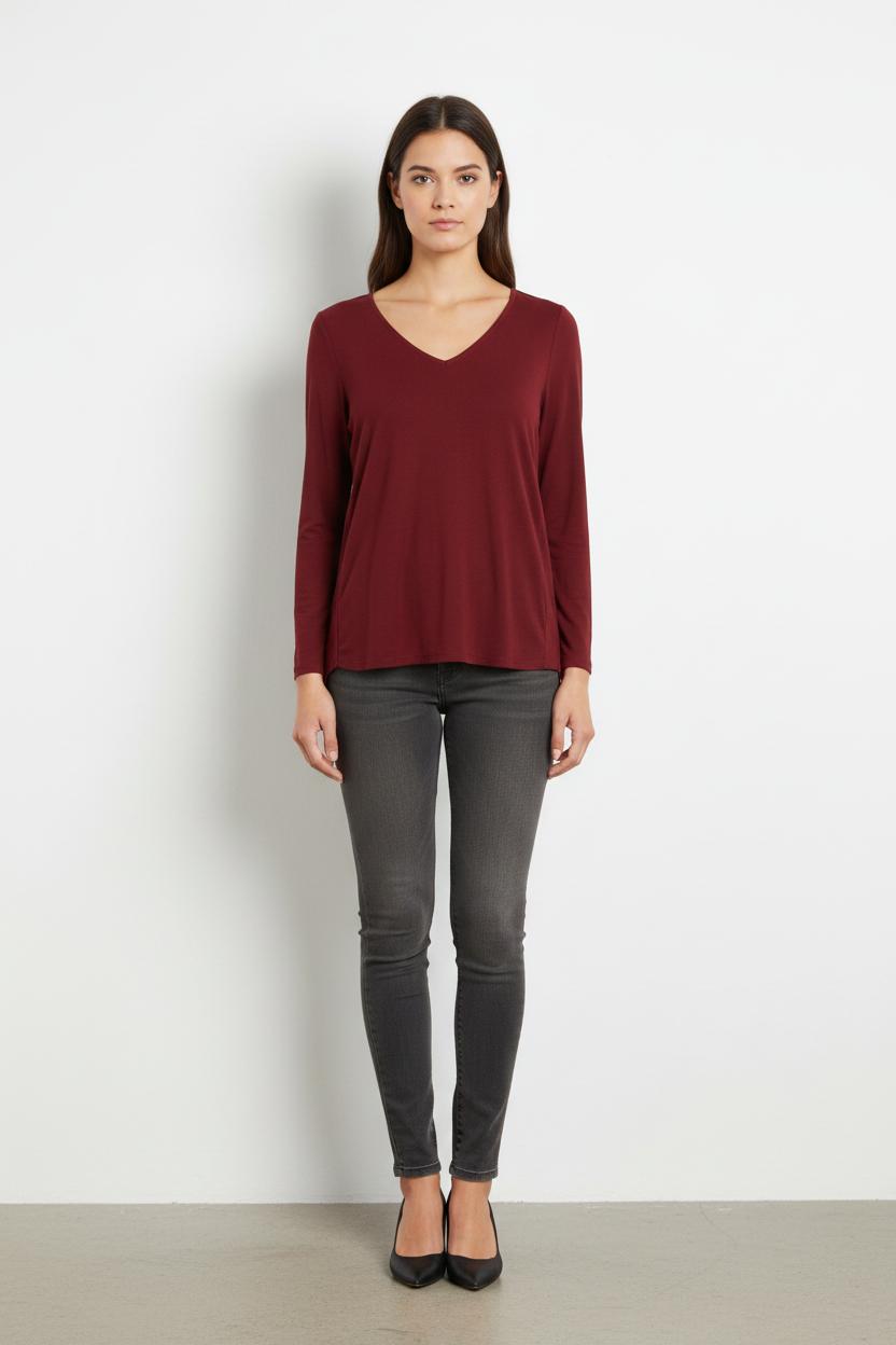 Blouse Bordeaux - Taille XS/34