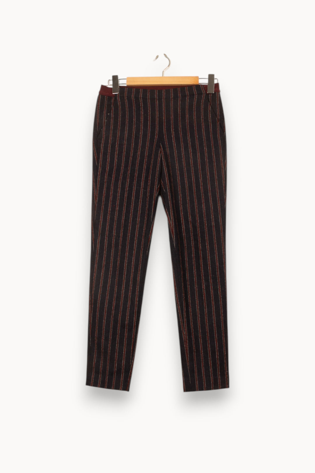 Pantalon Noir et Rouge - Taille XS/34 de la marque Léon & Harper | PARAD61511 - Vendu par Paradigme - Image 2