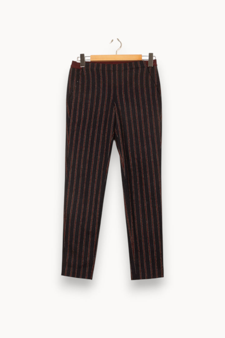 Pantalon Noir et Rouge - Taille XS/34 de la marque Léon & Harper | PARAD61511 - Vendu par Paradigme - Image 2
