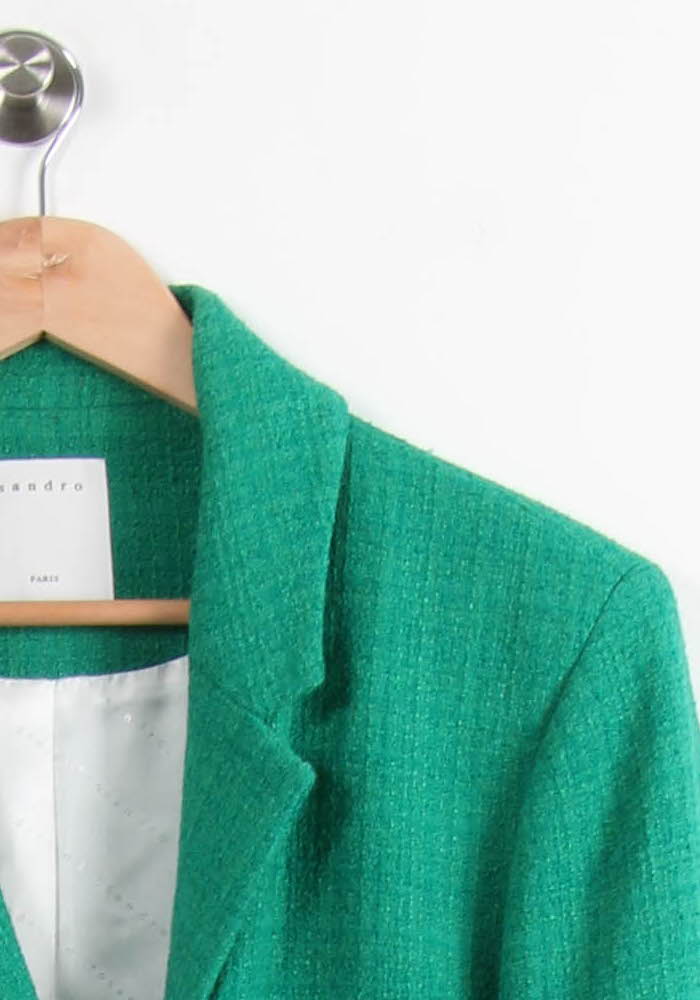 Blazer Vert - Taille XL/42 de la marque Sandro | PARAD61514 - Vendu par Paradigme - Image 3