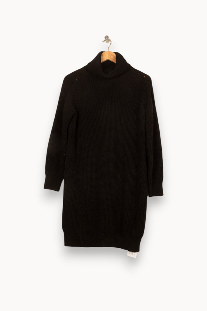 Robe Pull Noire - Taille XS/34 de la marque La Fée Maraboutée | PARAD61518 - Vendu par Paradigme - Image 2