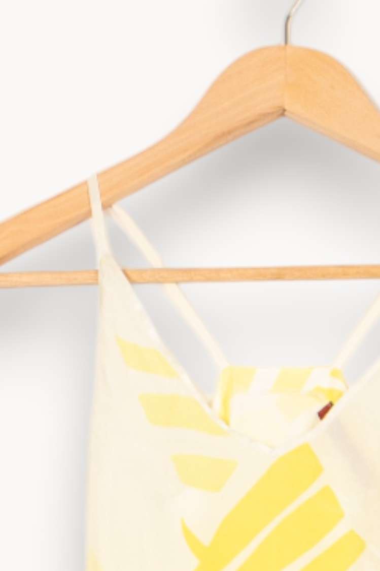 Débardeur Blanc et Jaune - Taille XS/34 de la marque Comptoir des Cotonniers | PARAD61520 - Vendu par Paradigme - Image 3