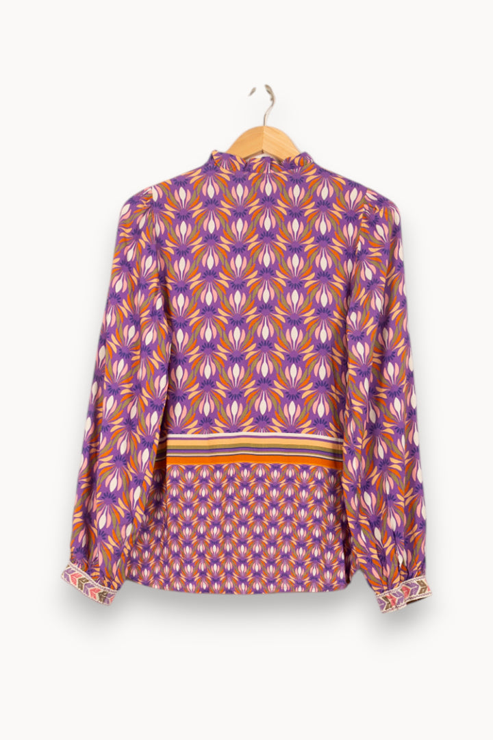 Blouse Violette et Orange - Taille S/36 de la marque Imprevu | PARAD61526 - Vendu par Paradigme - Image 4