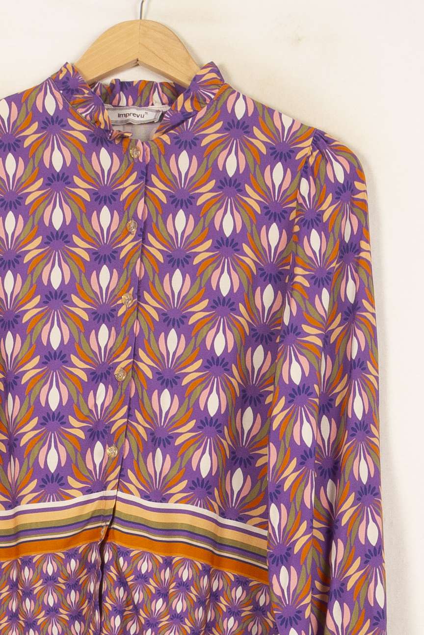 Blouse Violette et Orange - Taille S/36 de la marque Imprevu | PARAD61526 - Vendu par Paradigme - Image 3