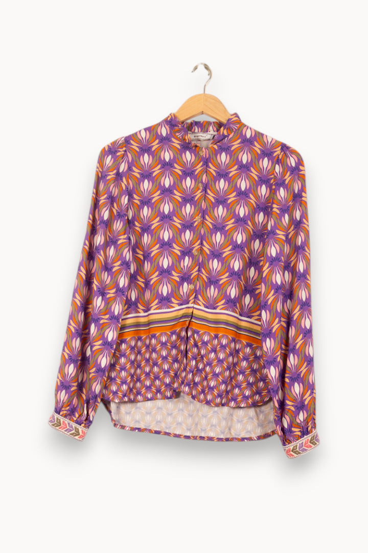Blouse Violette et Orange - Taille S/36 de la marque Imprevu | PARAD61526 - Vendu par Paradigme - Image 2