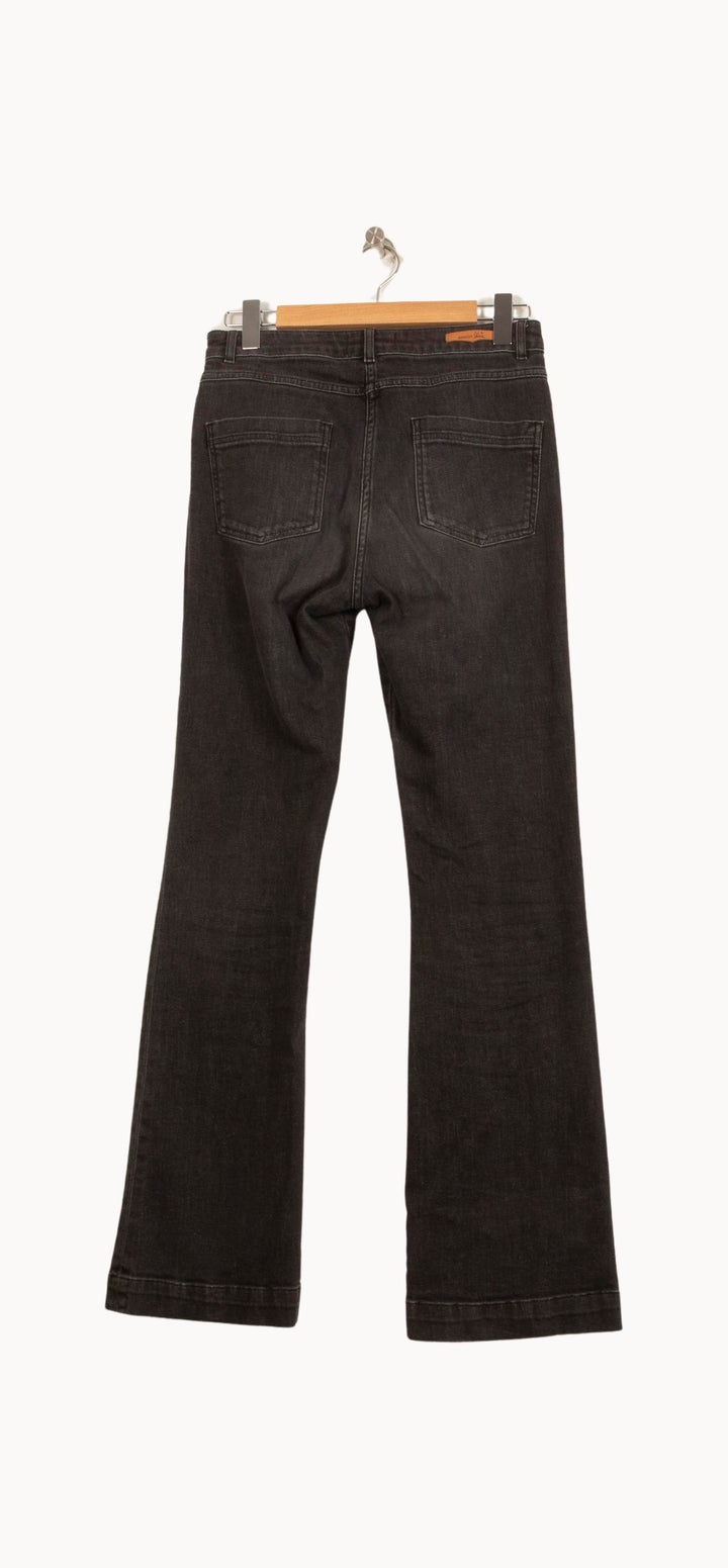 Jean Flare Gris - Taille M/38 de la marque Sessùn | PARAD61528 - Vendu par Paradigme - Image 4
