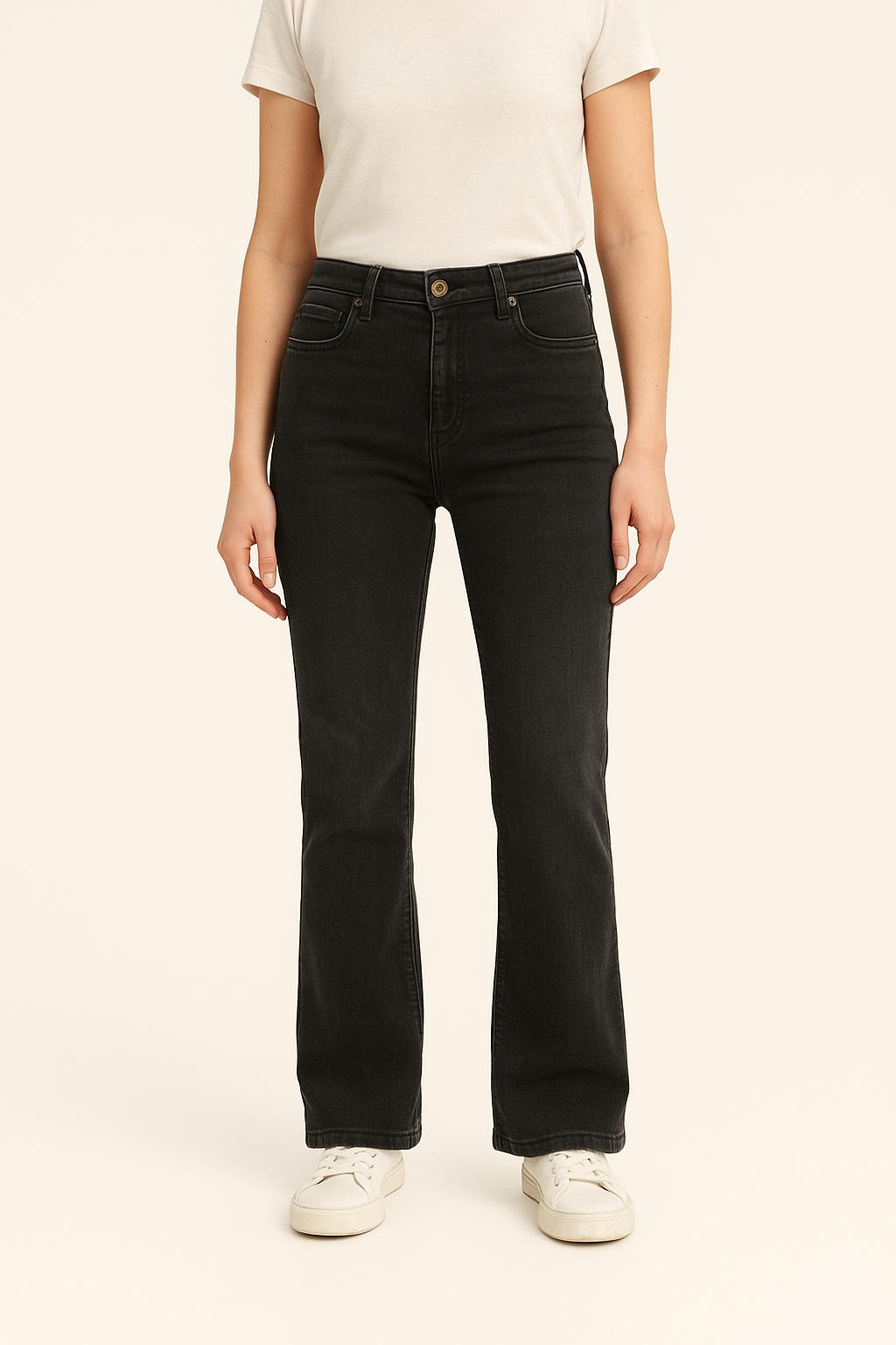 Jean Flare Gris - Taille M/38 de la marque Sessùn | PARAD61528 - Vendu par Paradigme - Image 1