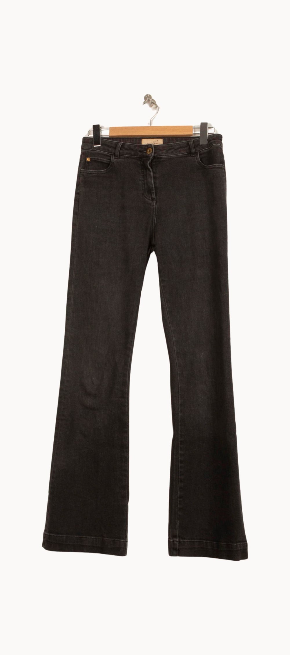 Jean Flare Gris - Taille M/38 de la marque Sessùn | PARAD61528 - Vendu par Paradigme - Image 2
