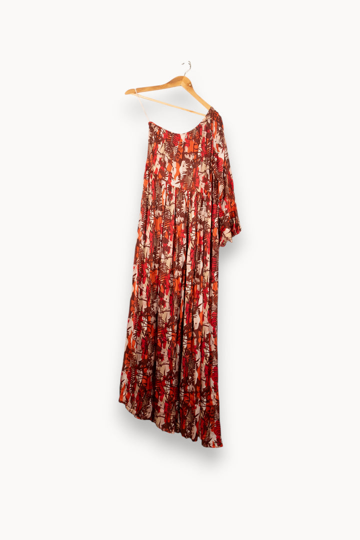 Robe Longue Rouge et Beige - Taille M/38 de la marque Imprevu | PARAD61530 - Vendu par Paradigme - Image 4