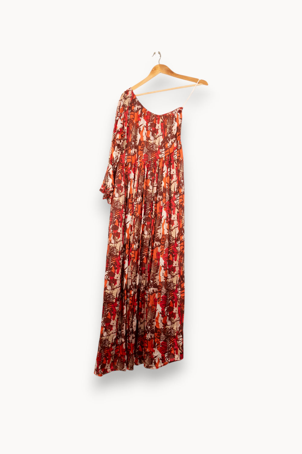 Robe Longue Rouge et Beige - Taille M/38 de la marque Imprevu | PARAD61530 - Vendu par Paradigme - Image 2