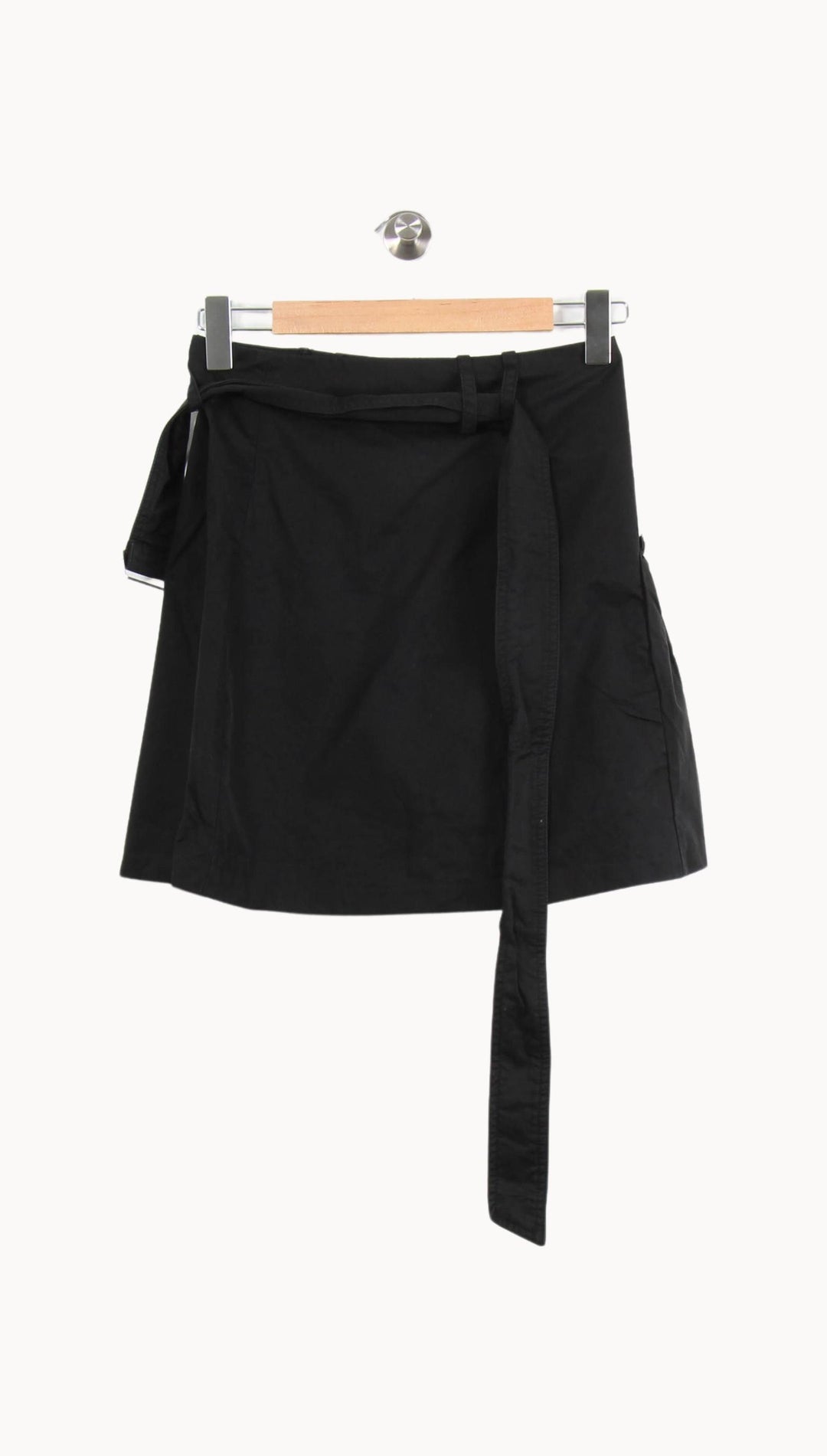 Jupe Asymétrique Noire - Taille M/38 de la marque Sandro | PARAD61534 - Vendu par Paradigme - Image 4