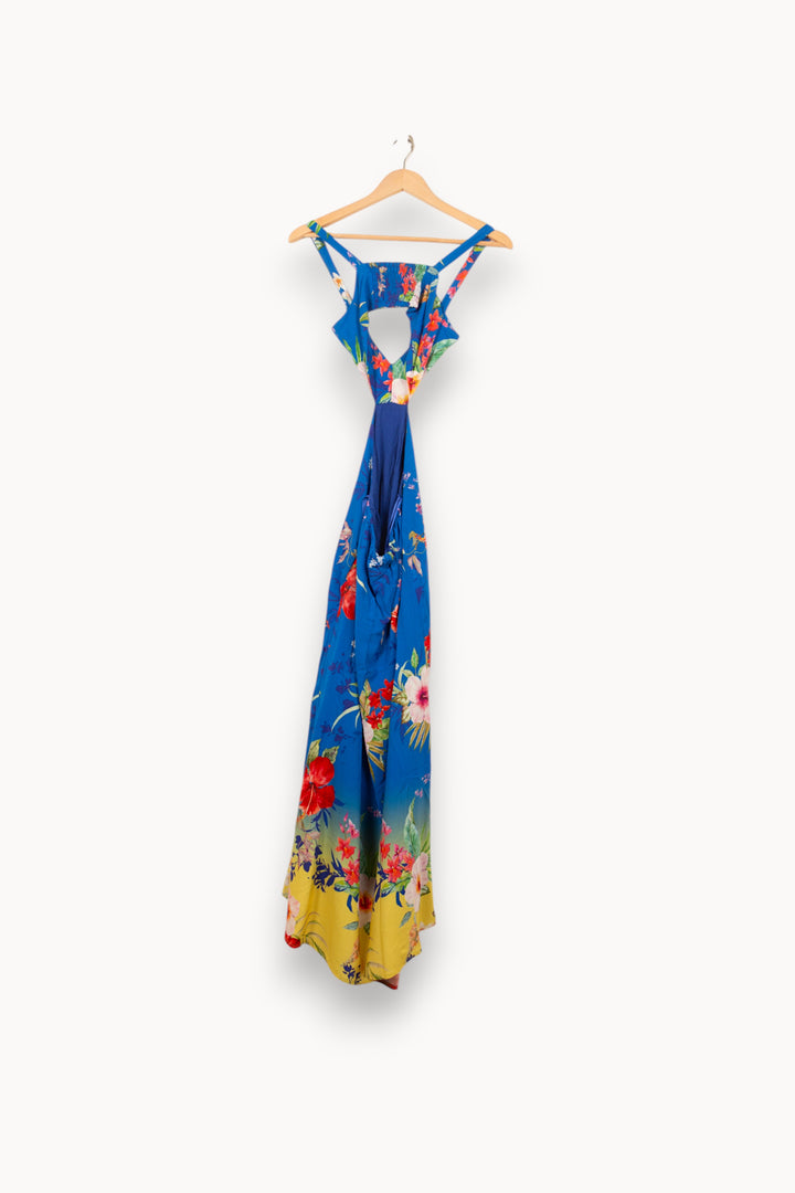 Robe Longue Bleue et Jaune - Taille XS/34 de la marque Imprevu | PARAD61540 - Vendu par Paradigme - Image 4