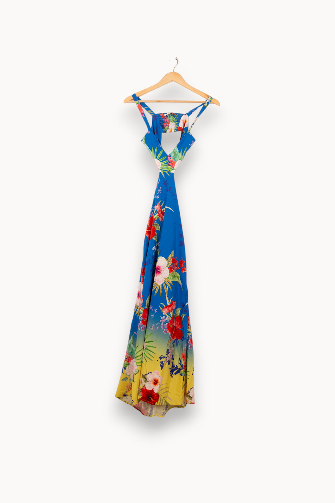 Robe Longue Bleue et Jaune - Taille XS/34 de la marque Imprevu | PARAD61540 - Vendu par Paradigme - Image 2