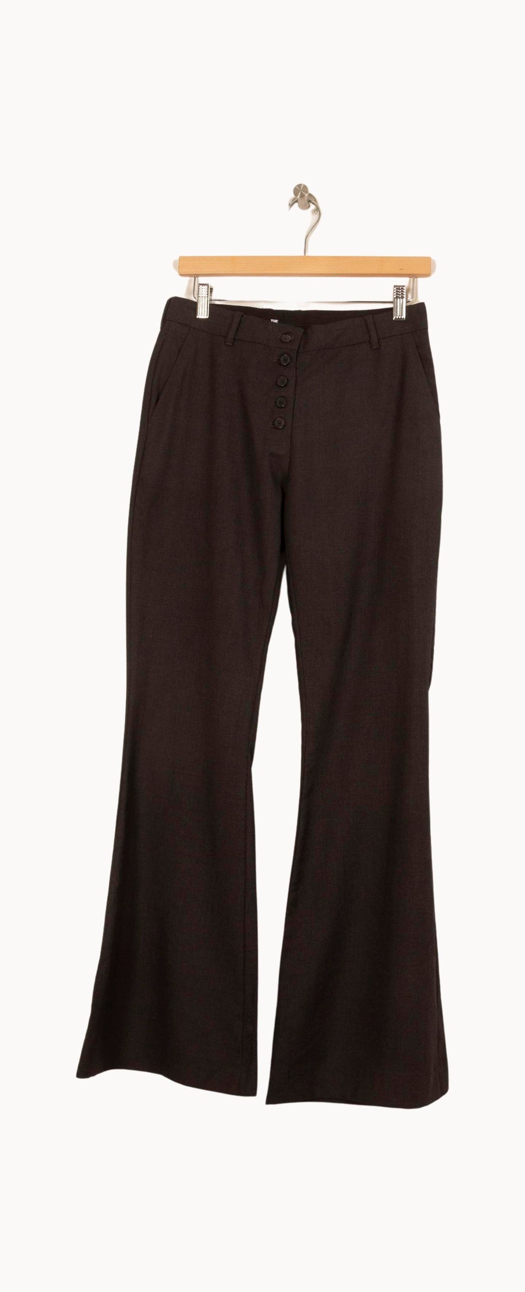 Pantalon Évasé Gris - Taille S/36 de la marque The Kooples | PARAD61541 - Vendu par Paradigme - Image 2