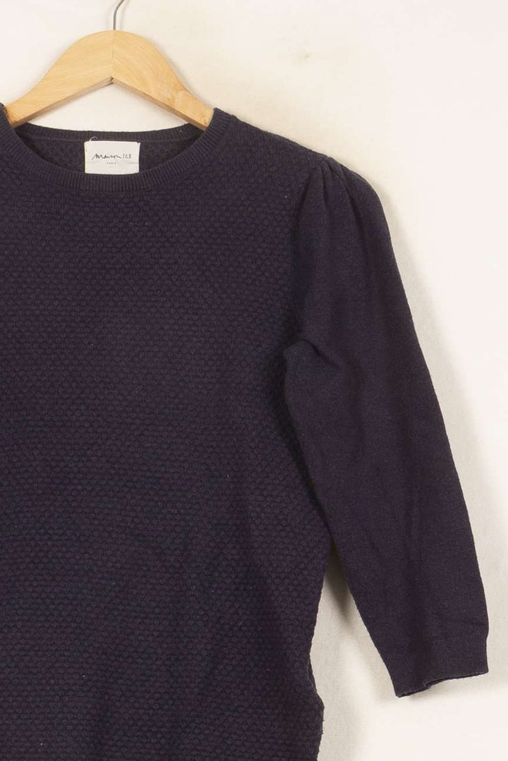 Pull Bleu - Taille S/36 de la marque Maison 123 | PARAD61547 - Vendu par Paradigme - Image 3