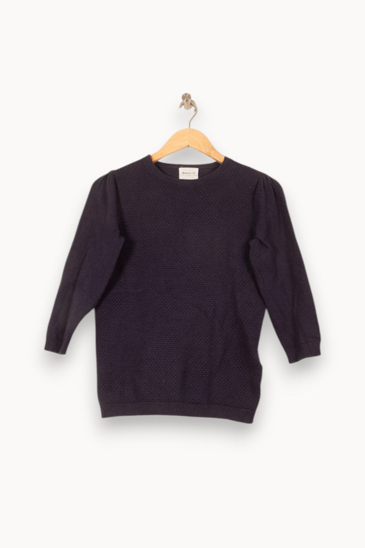 Pull Bleu - Taille S/36 de la marque Maison 123 | PARAD61547 - Vendu par Paradigme - Image 2