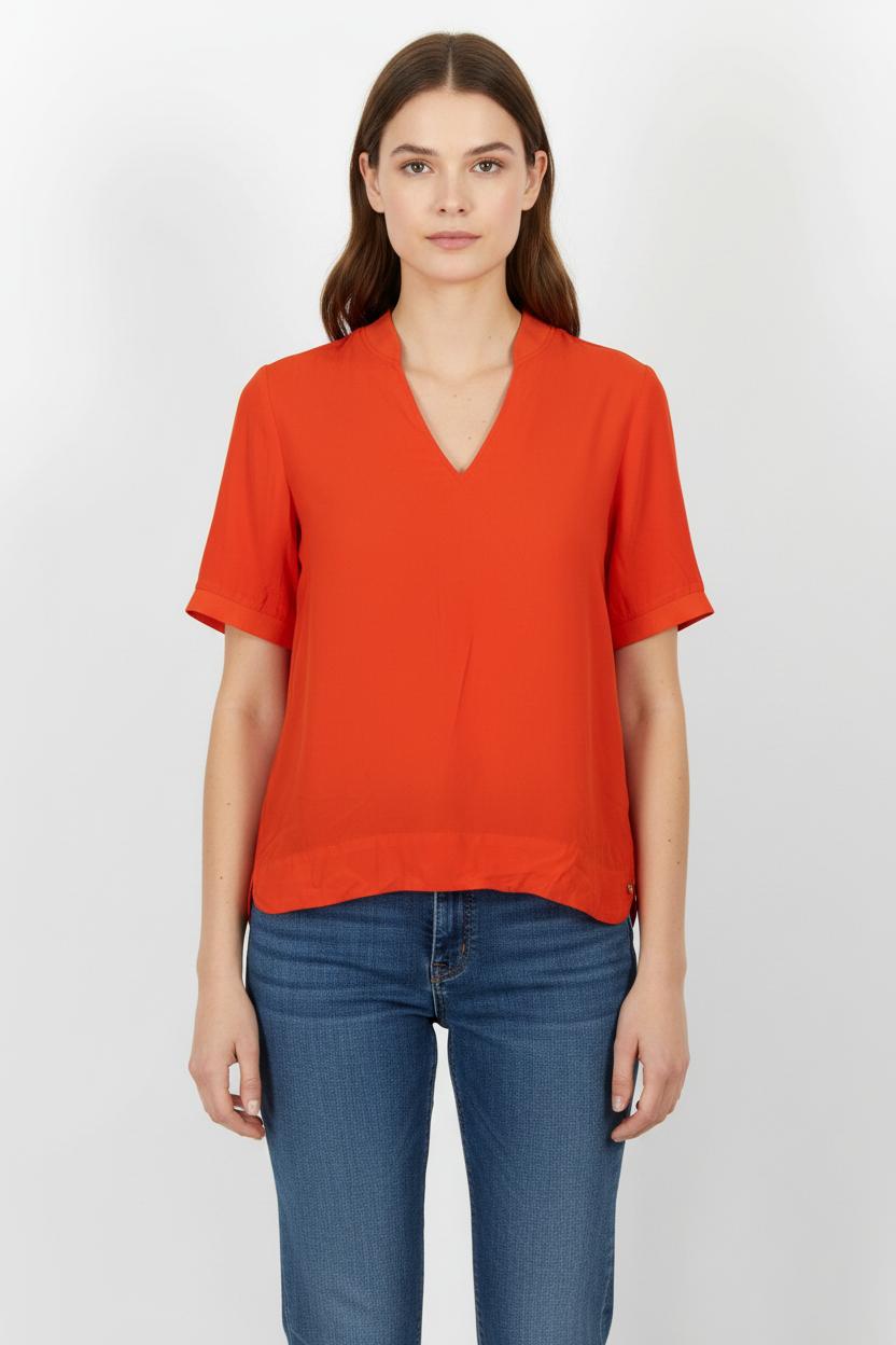 Blouse Rouge - Taille S/36 de la marque Maison 123 | PARAD61550 - Vendu par Paradigme - Image 1