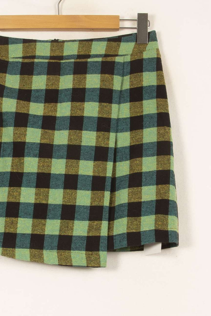 Jupe Courte Verte et Noire - Taille S/36 de la marque Imprevu | PARAD61555 - Vendu par Paradigme - Image 3