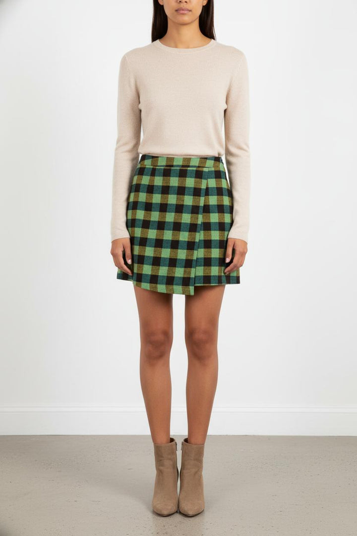 Jupe Courte Verte et Noire - Taille S/36