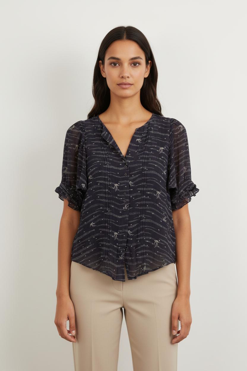Blouse Bleue - Taille XS/34