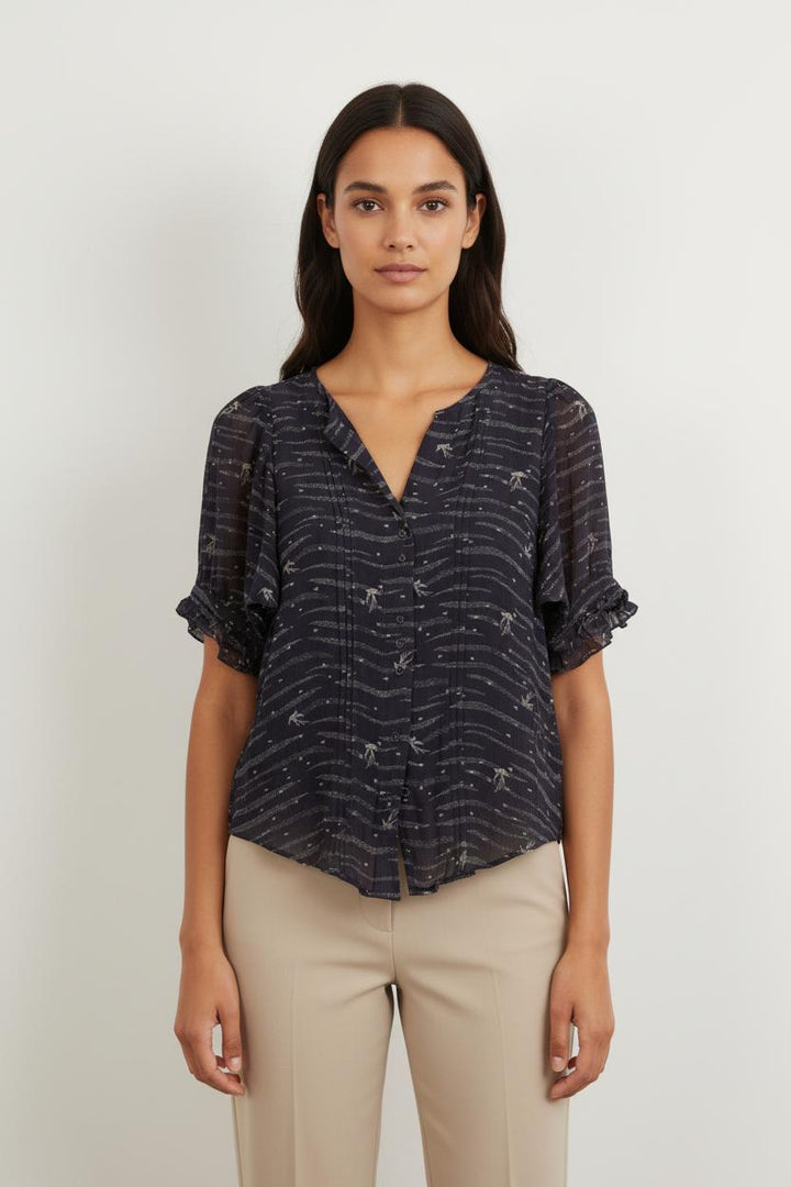 Blouse Bleue - Taille XS/34