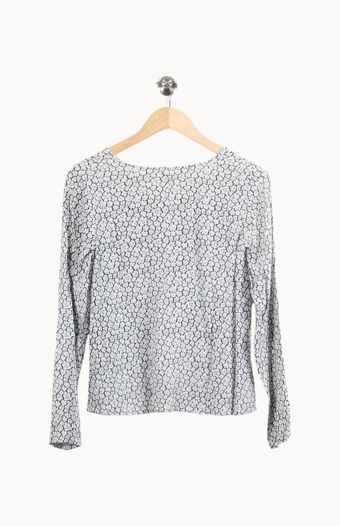 Blouse Blanche et Noire - Taille M/38 de la marque American Vintage | PARAD61568 - Vendu par Paradigme - Image 4