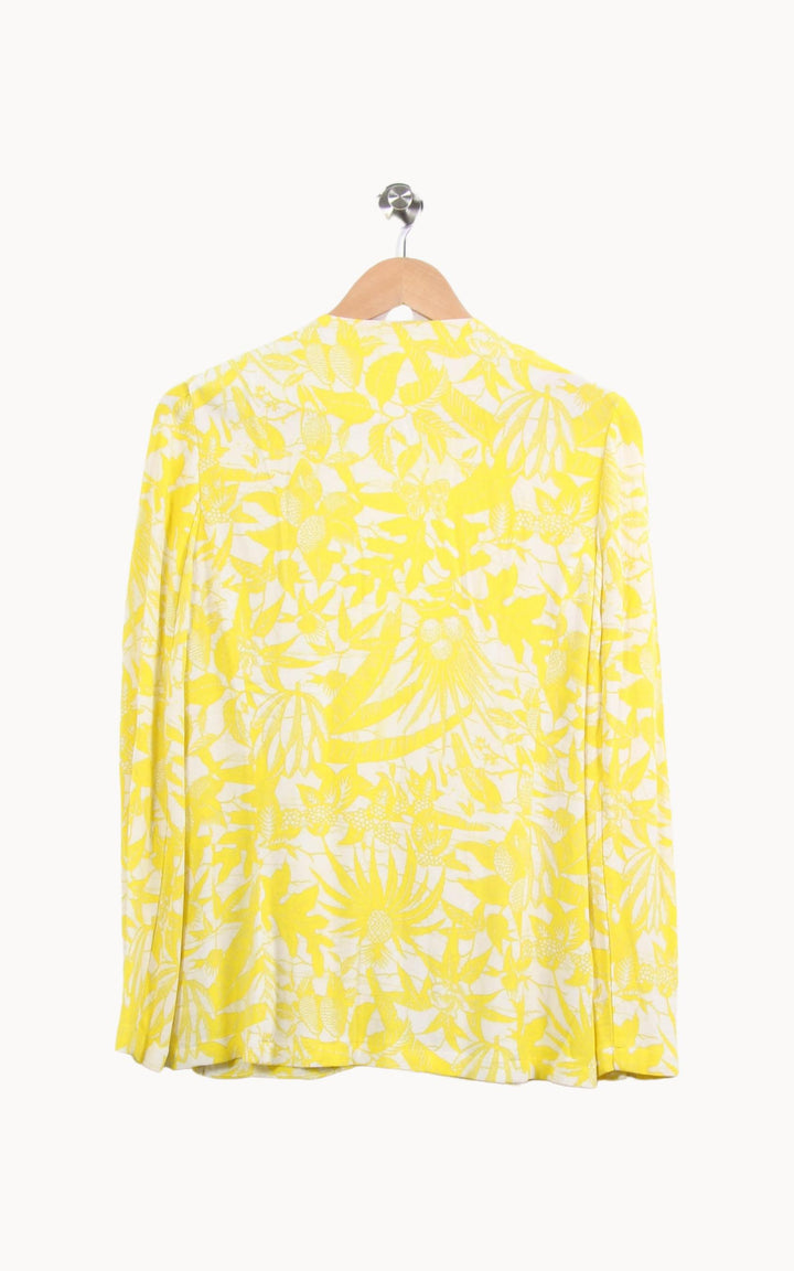Blazer Jaune et Blanc - Taille M/38 de la marque American Vintage | PARAD61570 - Vendu par Paradigme - Image 4